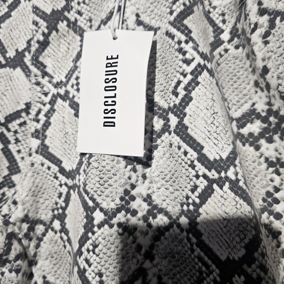 Disclosure Snake Print Baggy Relaxed Fit NWT 14 W - 32 Waist 28 Inseam - Picture 4 of 7